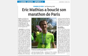 Un Sar'Runner au Marathon de Paris