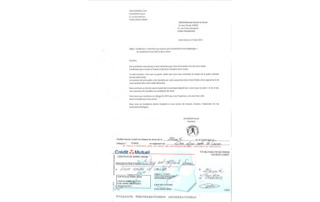 Don pour La Ligue contre le cancer